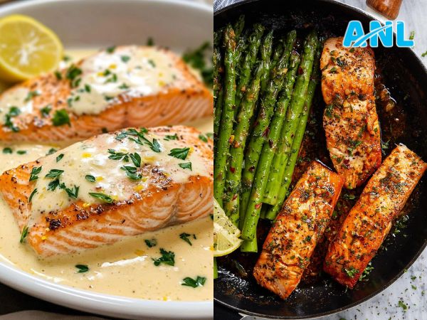 Cá hồi áp chảo