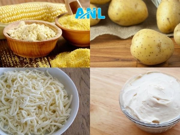 Nguyên liệu cần chuẩn bị món khoai tây nghiền sốt cà chua