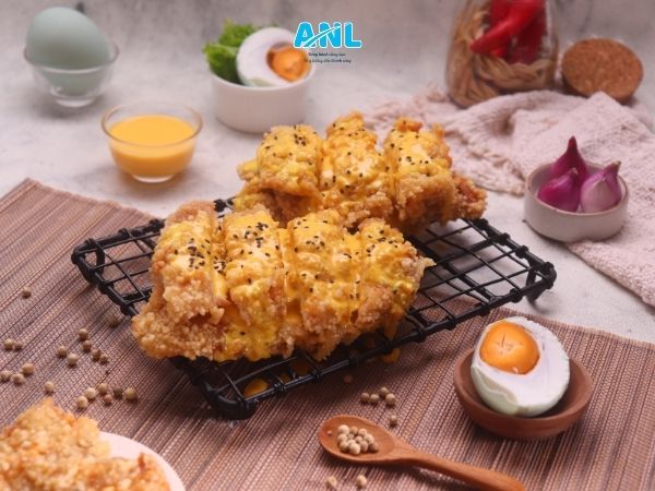 Sốt phô mai trứng muối hoàng kim béo ngậy