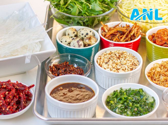 Nguyên liệu bánh tráng lắc