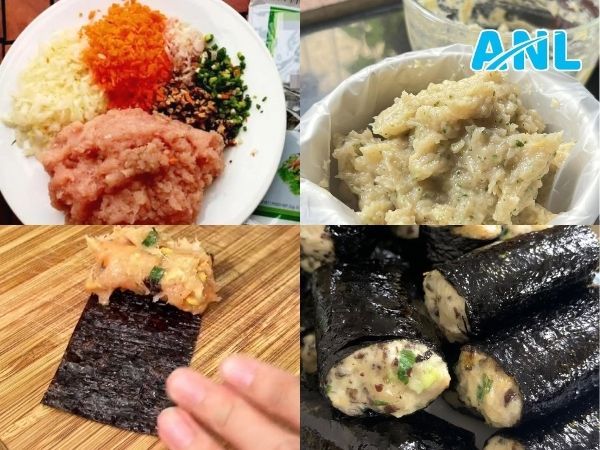 Cuộn ức gà rong biển