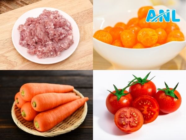 Nguyên liệu làm xíu mại trứng muối