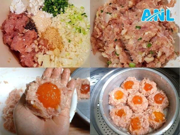 Cách làm xíu mại trứng muối