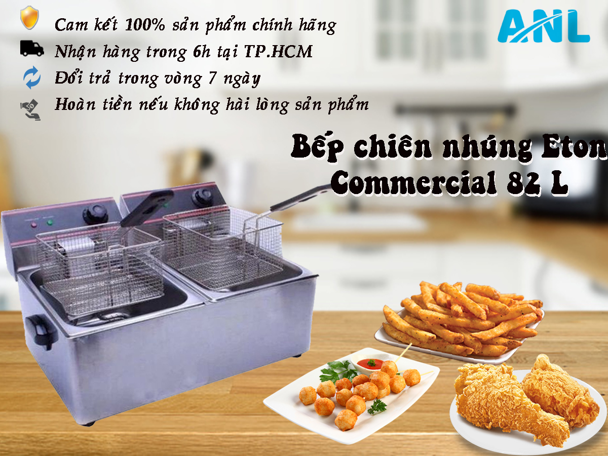 Bếp chiên nhúng Commercial 82L 