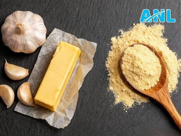 Bơ tỏi tự làm hay bột bơ tỏi 