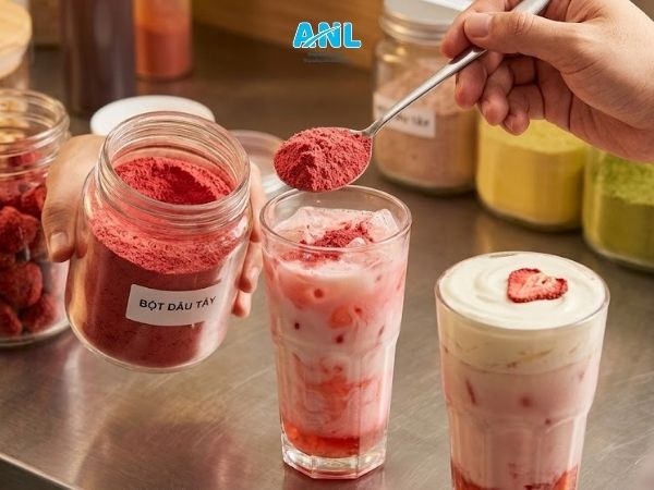Ứng dụng bứt phá doanh số của bột dâu tây trong menu F&amp;B