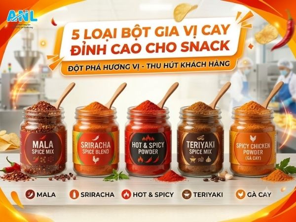Top 5 bột gia vị cay bùng nổ doanh số tại Alo Nguyên Liệu