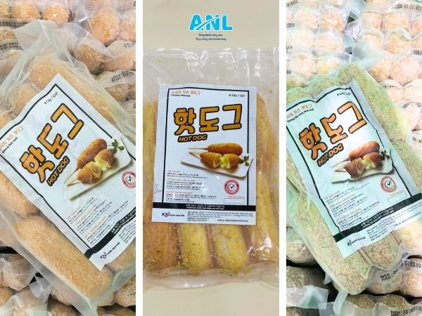 Hotdog Hàn Quốc cấp đông đóng gói sẵn