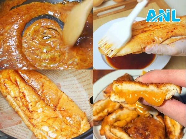 Cách làm bánh mì muối ớt sốt bơ 
