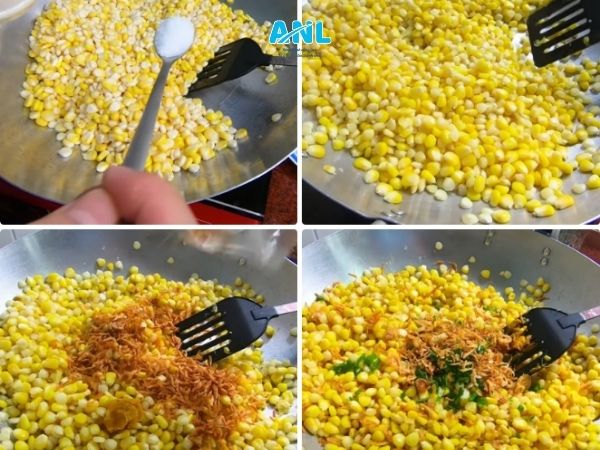 Hướng dẫn cách làm bắp xào phô mai trứng muối giòn ngọt, béo ngậy