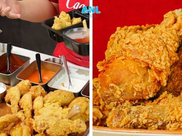 nguyên liệu làm gà rán lắc bơ tỏi