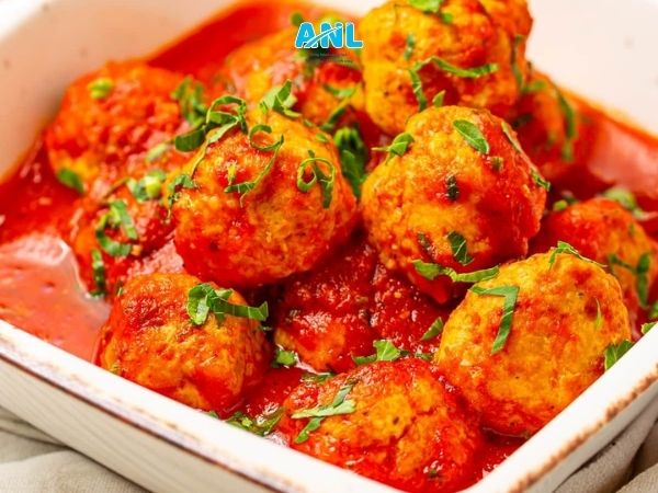 Công thức cách làm gà viên khoai tây sốt cà chua cùng Alo Nguyên Liệu