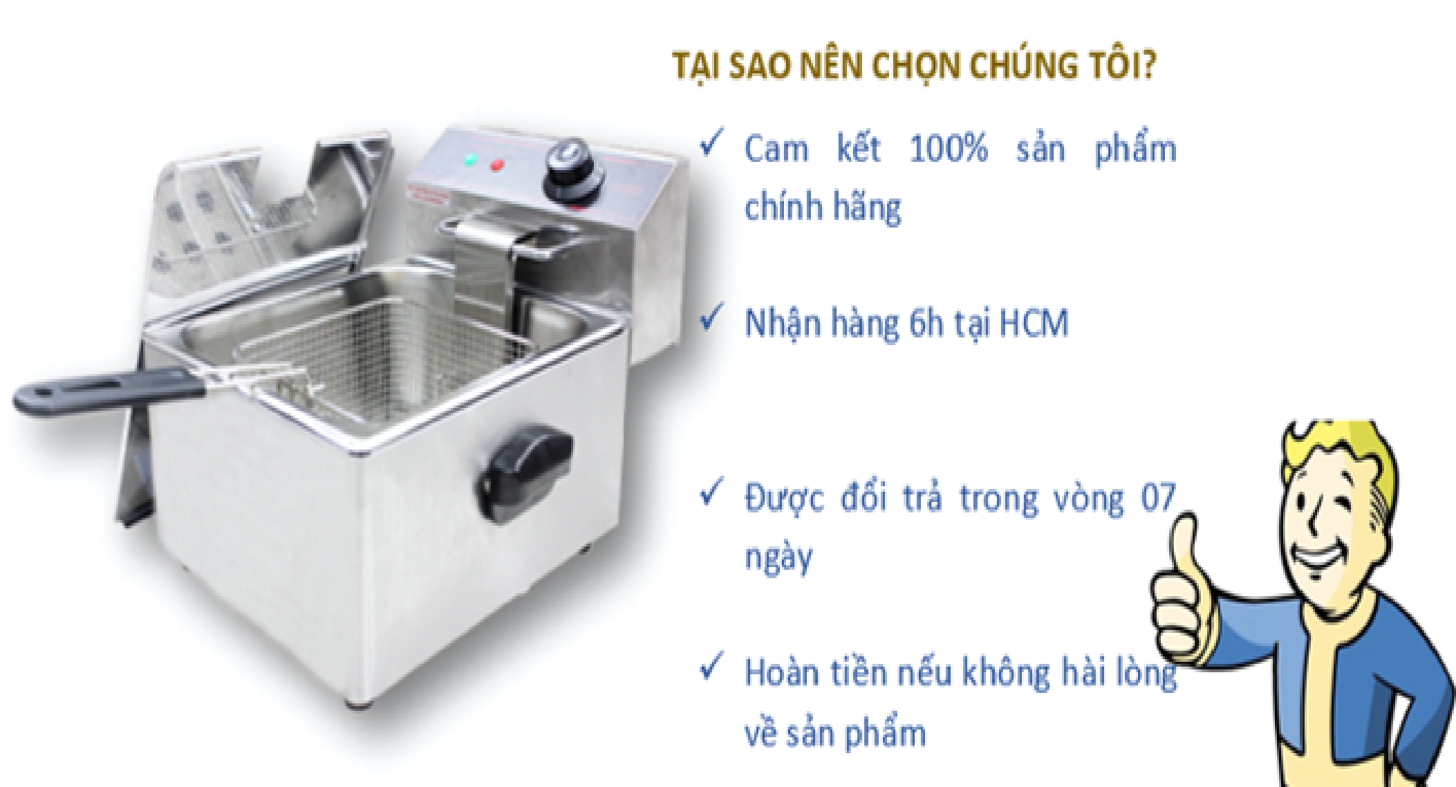 Cam kết chất lượng bếp 