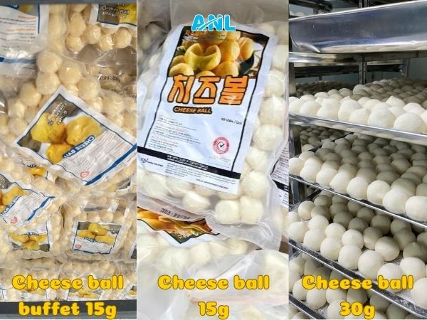 Các dòng sản phẩm cheese ball tại Alo Nguyên Liệu