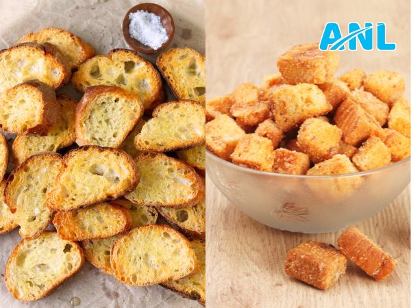 Các hương vị bánh mì sấy giòn phổ biến