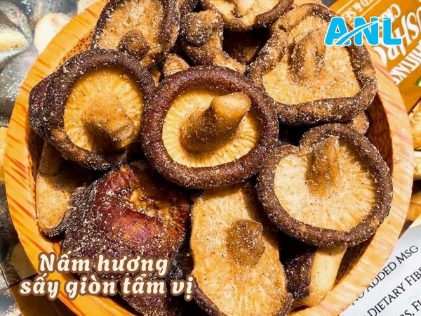 Nấm sấy hương sấy giòn tẩm vị