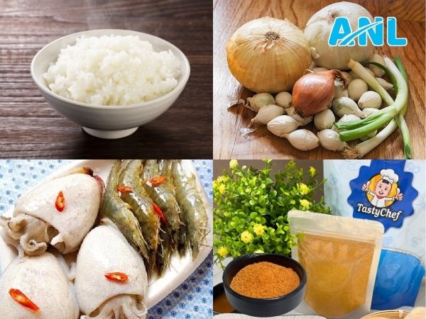 Nguyên liệu làm cơm chiên tomyum