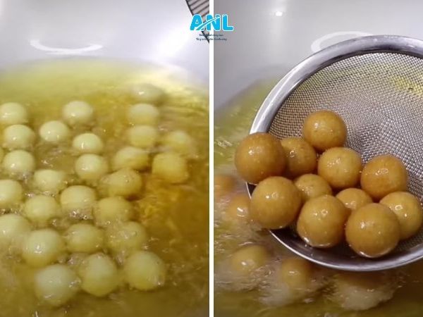 Tự phối trộn bột làm cheeseball tại bếp