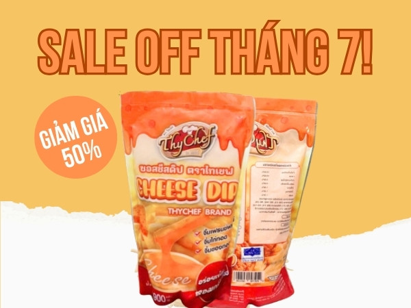 Siêu ưu đãi 50% với sốt phô mai Tasty Chef