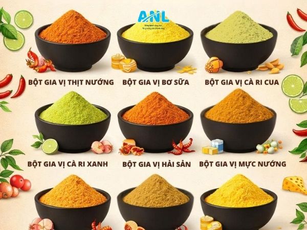 Đa dạng dòng bột gia vị TastyChef tại Alo Nguyên Liệu
