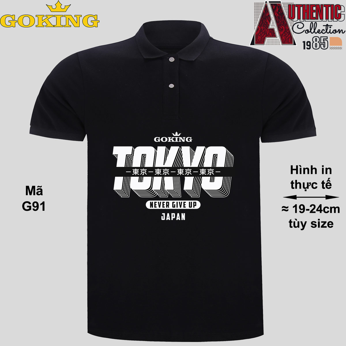 TOKYO, mã G91. Áo thun polo Goking, form unisex cho nam nữ, đội nhóm, công ty. Áo phông cổ bẻ đồng phục cao cấp, vải cá sấu 3D | GOKING.VN Tokyo, Mã G91. Áo Thun Polo Goking, Form Unisex Cho Nam Nữ, Đội Nhóm, Công Ty. Áo Phông Cổ Bẻ Đồng Phục Cao Cấp, Vải Cá Sấu 3D | Goking.Vn