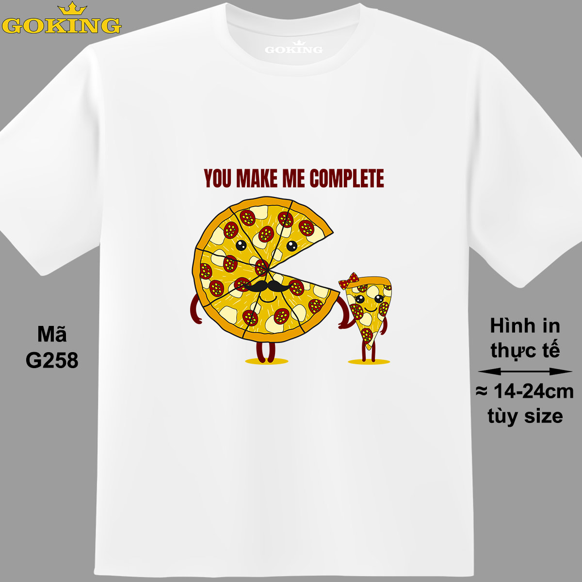 You Make Me Complete, Mã G258. Áo Thun In Đẹp Cho Nam Nữ, Cặp Đôi, Gia  Đình. Áo Phông Goking Hàng Hiệu Cao Cấp | Goking.Vn