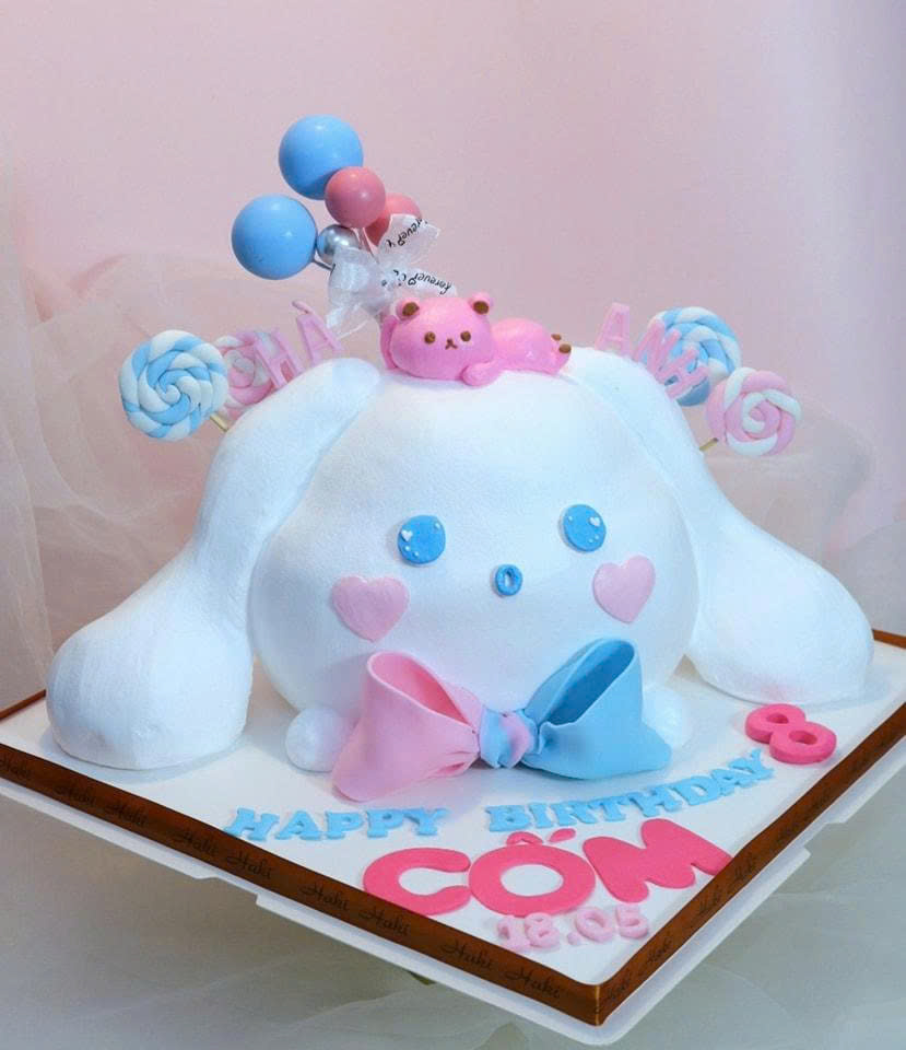 Bánh kem cắt tỉa Cinnamoroll cho bé Cốm