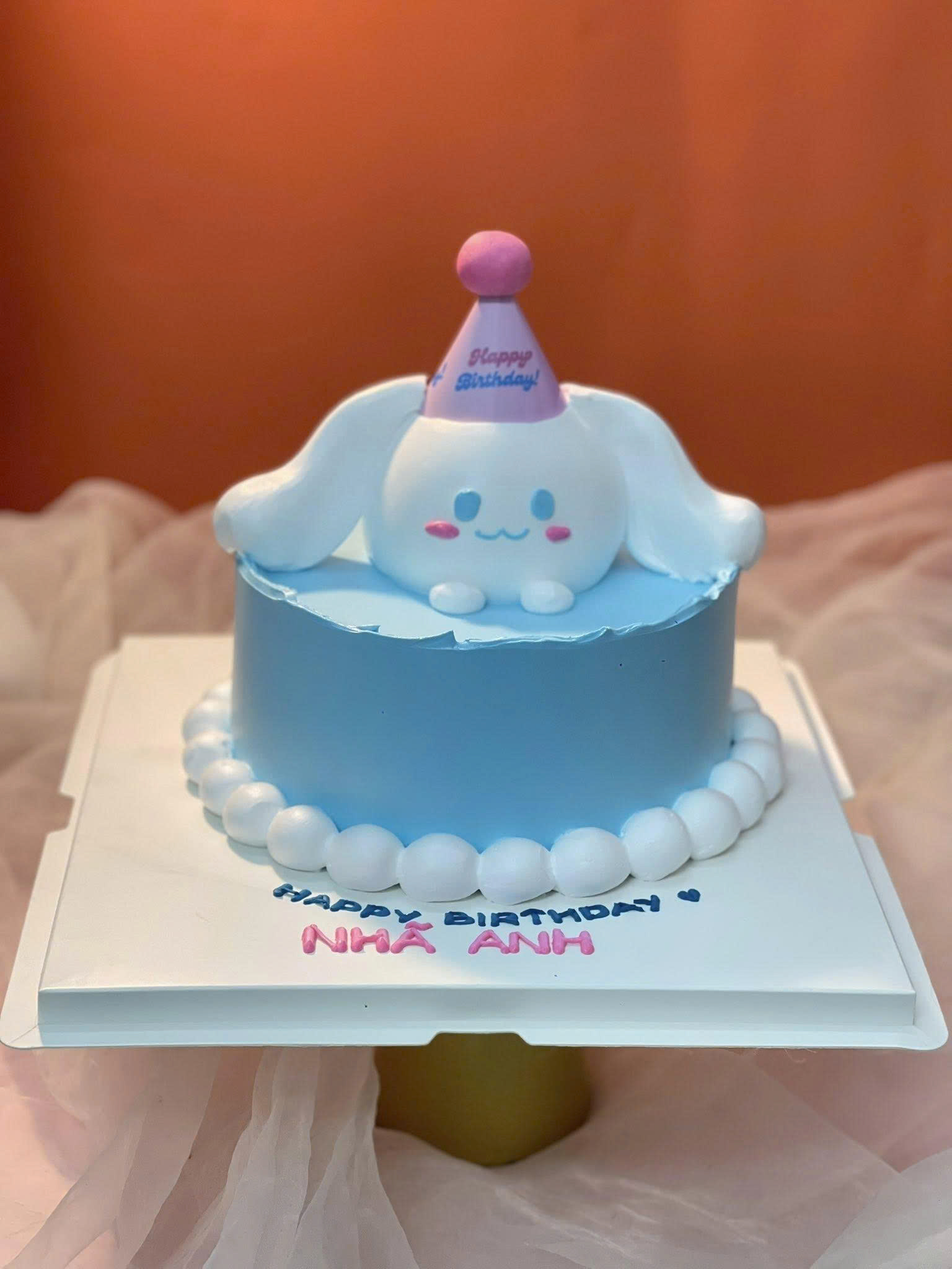 Bánh sinh nhật tạo hình kem Cinnamoroll cho bé