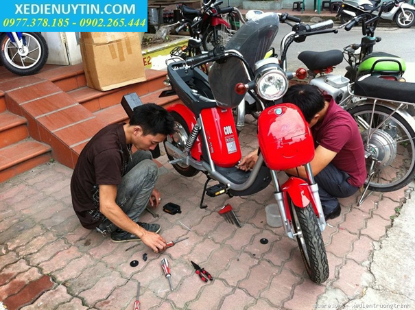 Cửa hàng sửa chữa xe đạp điện tại quận Cầu Giấy