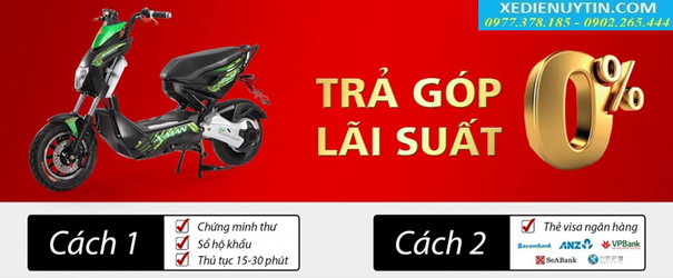 Mua trả góp xe điện lãi suất 0%