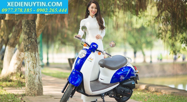 Xe ga 50cc Scoopy mầu xanh