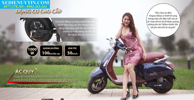 Xe máy điện Vespa Dibao chính hãng