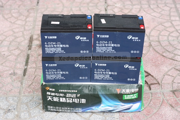 Ắc quy xe máy điện Tianneng, Kinh Cầu bình lùn 21A-48v
