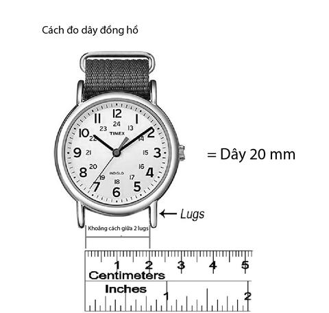 Hướng dẫn cách đo size dây đồng hồ