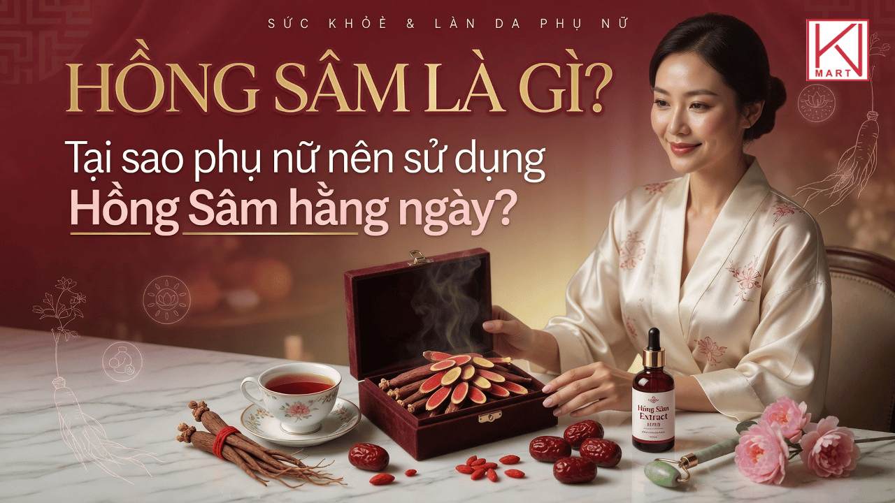 Hồng sâm cho phụ nữ và bí quyết trẻ mãi