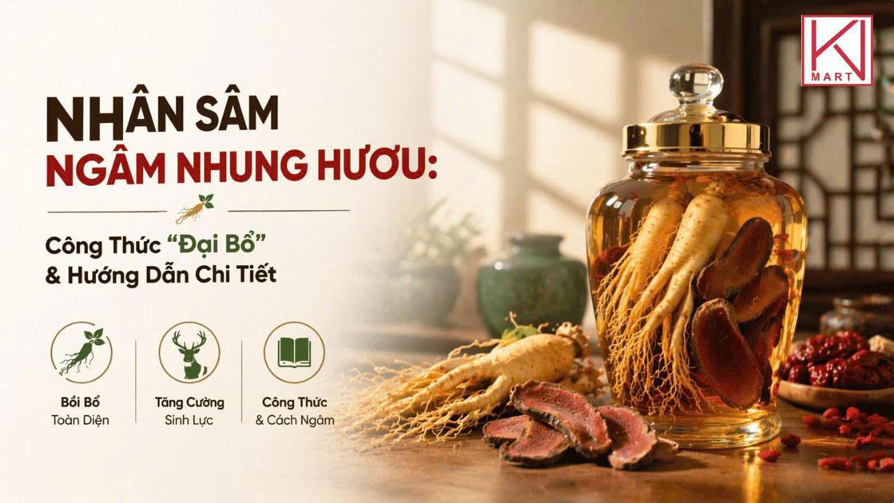 Nhân Sâm Ngâm Nhung Hươu: Công Thức 