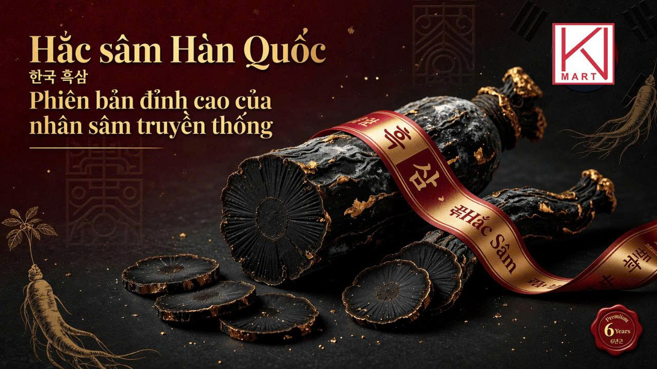 Hắc sâm Hàn Quốc và giá trị sức khỏe đỉnh cao