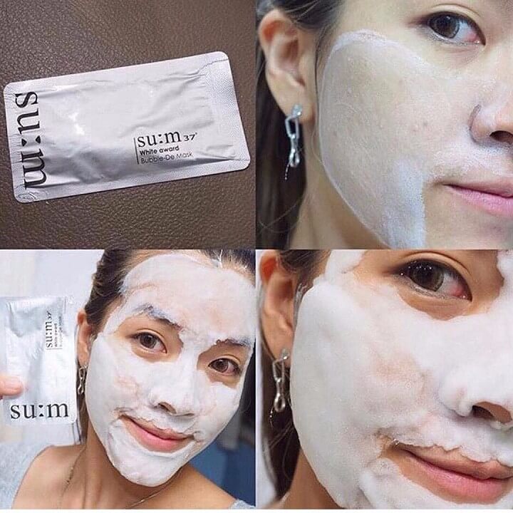 Mặt nạ thải độc Su:m 37 Bright Award Bubble De Mask Hàn Quốc trắng (miếng)  Kangnam Mart