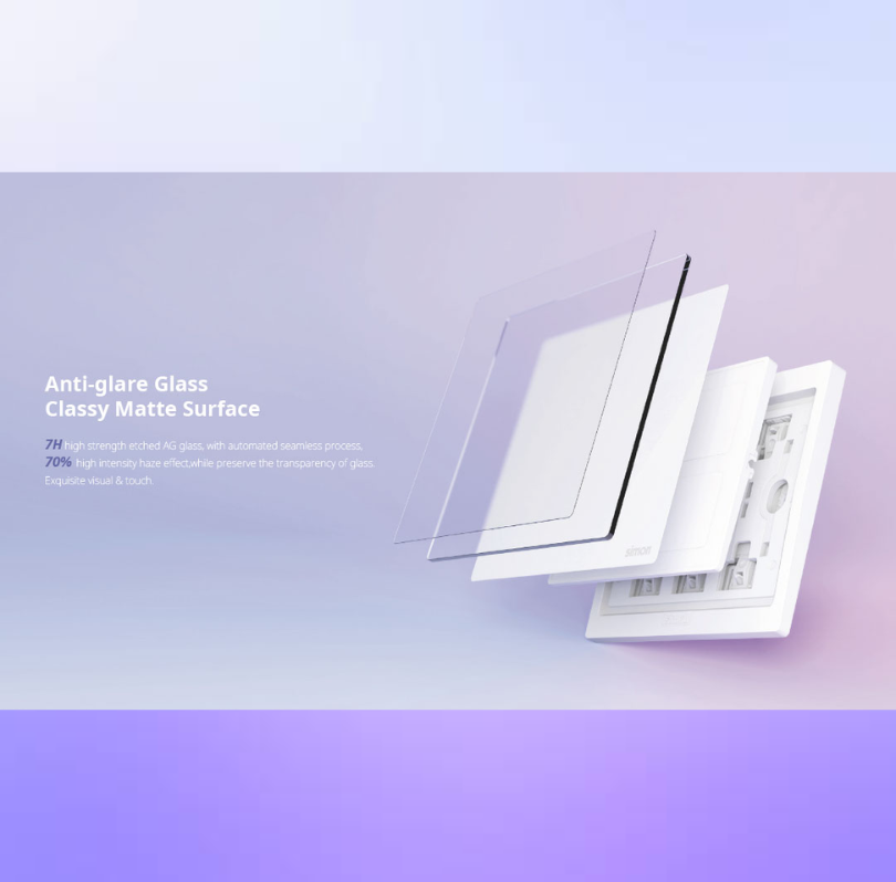 Catalogue bảng giá công tắc ổ cắm Simon M7 mặt kính tràn viền năm 2026 mới nhất