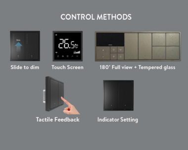 Catalogue công tắc điện thông minh mặt vuông Simon i7 smart