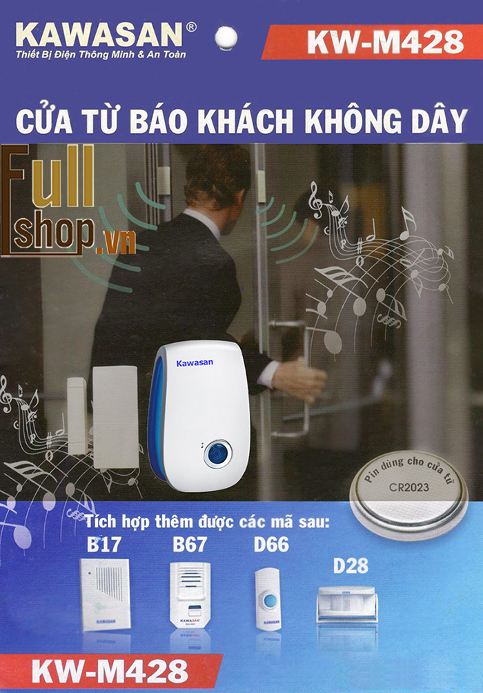 Cảm ứng cửa từ báo khách kawasan M428