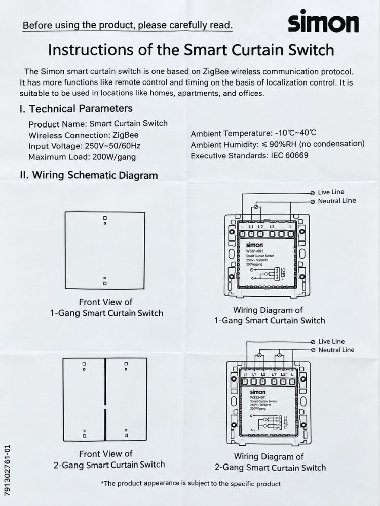 Hướng dẫn lắp đặt và cài đặt công tắc rèm thông minh Simon smart i7 smart và M7 smart dùng sóng Zigbee