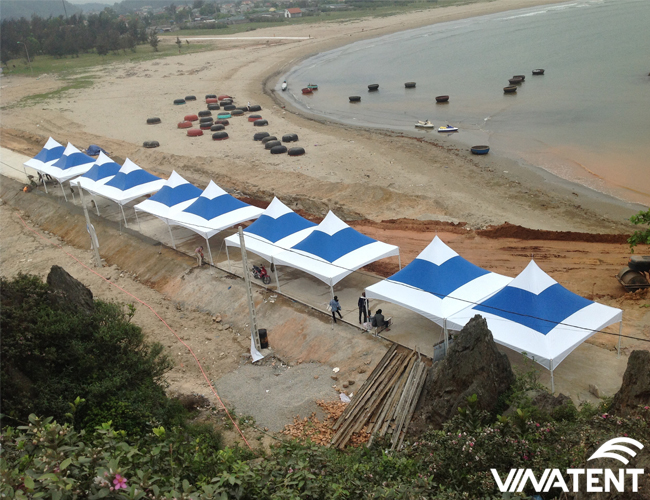 Nhà bạt sử dụng tại các bãi biển