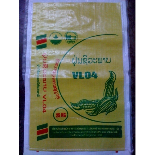 Bao 25kg mầu vàng, tráng PE