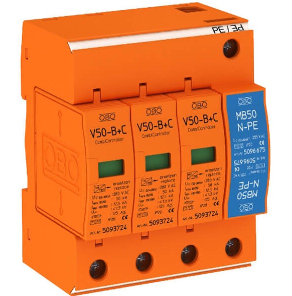 Báo giá thiết bị chống sét OBO Type 1+2