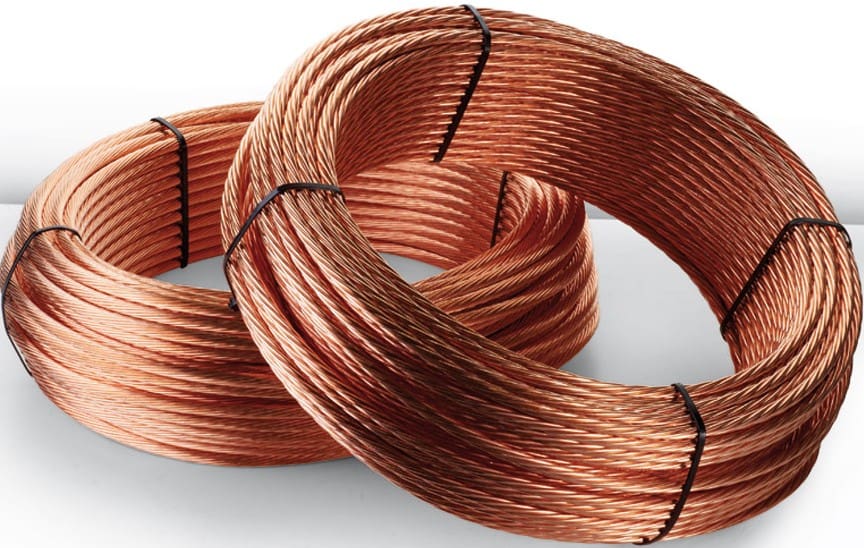 Cáp đồng trần thoát sét