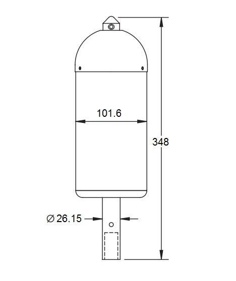 kích thước kim thu sét eritec intmkiv-ss interceptor