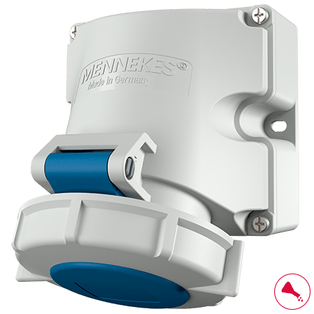 Ổ cắm công nghiệp CEE kín nước 16Pha-  16A - 3 chân - IP67 , mã 9301