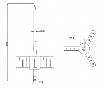 kích thước quy cách kim chống sét ingesco pdc4.3 tây ban nha