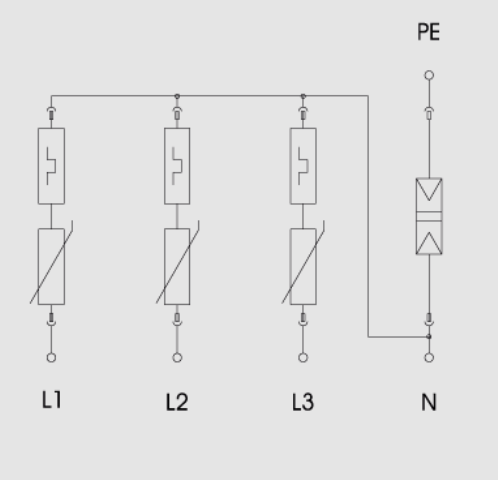 cách lắp đặt chống sét lan truyền 1 pha V10 C 3+ NPE-280